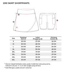 Tiento Celana Rok 2in1 Running Women Skirt Legging Pendek