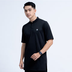 Tiento Baju Kaos Muslim Pria Lengan Pendek Koko Polos Ramadhan Lebaran Kurta 3in1 Ibadah Kerja Olahraga Basic