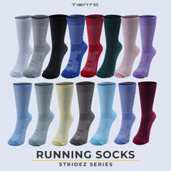 Tiento Kaos Kaki Olahraga Running Compression Socks Stridez Series Unisex Men Women