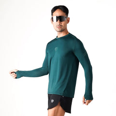 Tiento Jersey Running Men Kaos Olahraga Pria Lengan Panjang Baju Lari Quick Dry South