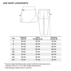 Tiento Celana Rok 2in1 Running Women Skirt Legging Panjang Sport