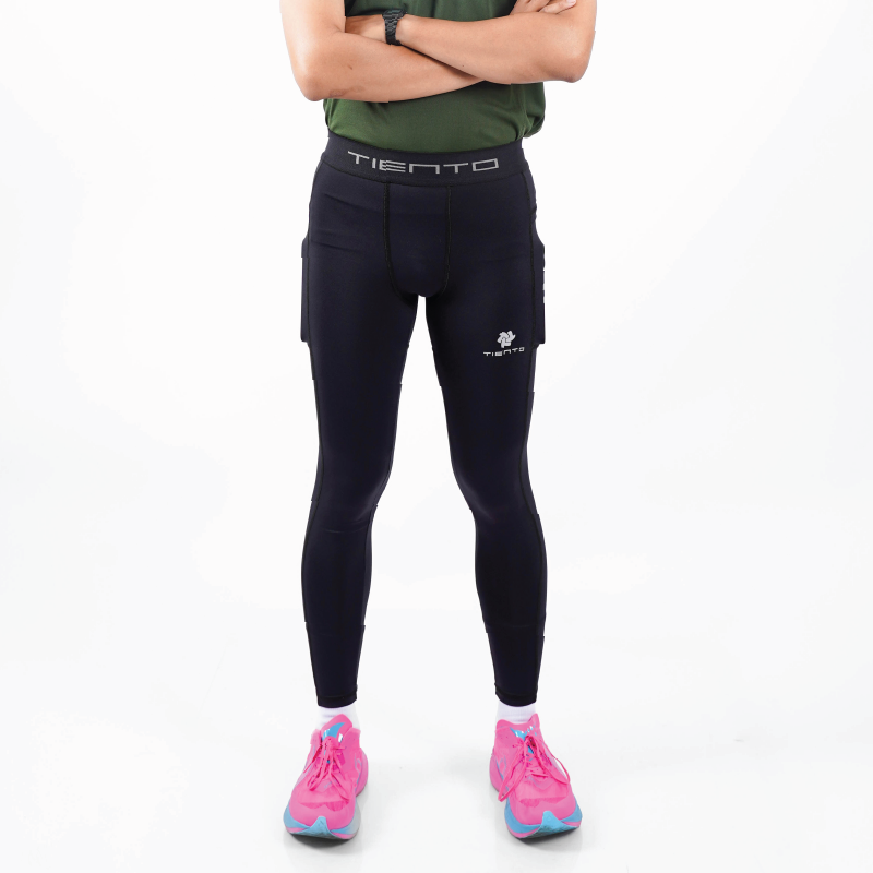 Tiento Baselayer Leging Celana Panjang Ketat Olahraga Legging Sport Long Pants Series Pria