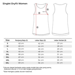 Tiento Kaos Singlet Dry Fit Running Gym Lari Baju Olahraga