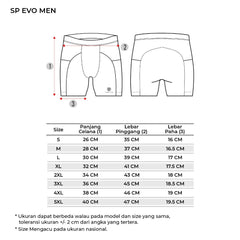 Tiento Celana Legging Lari Pria Short Pants EVO Men Leging Running Pocket